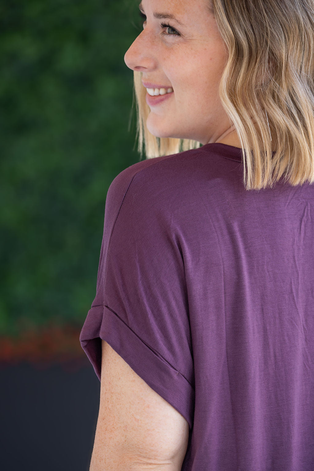 IN STOCK Sierra Pocket Top - Plum