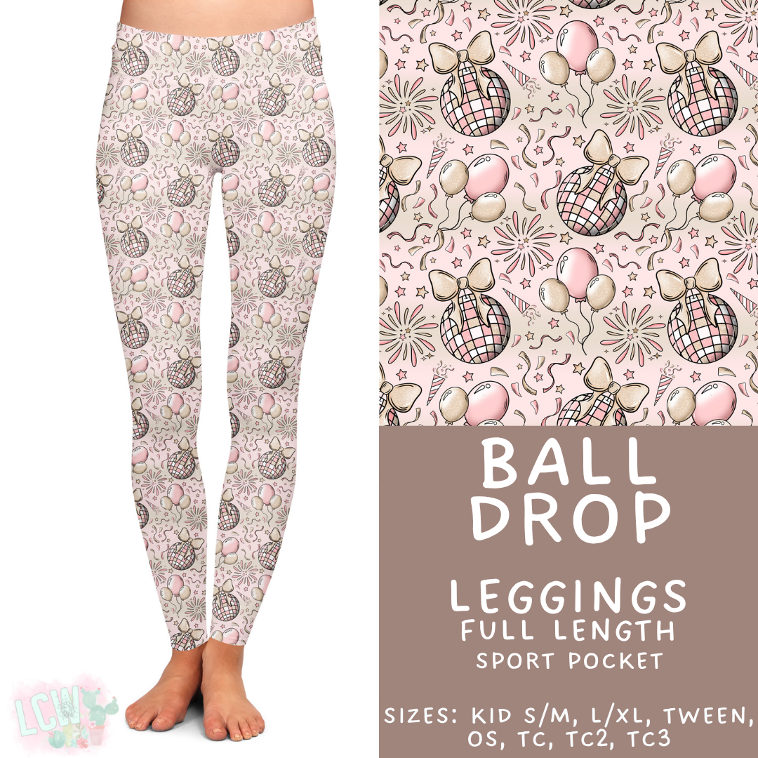 Batch #446 - New Year's Eve 2 - Closes 11/5 - ETA mid Dec - Ball Drop Full Length Leggings