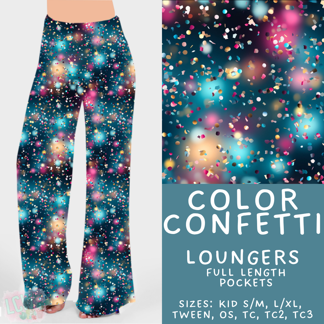 Batch #446 - New Year's Eve 2 - Closes 11/5 - ETA mid Dec - Color Confetti Loungers