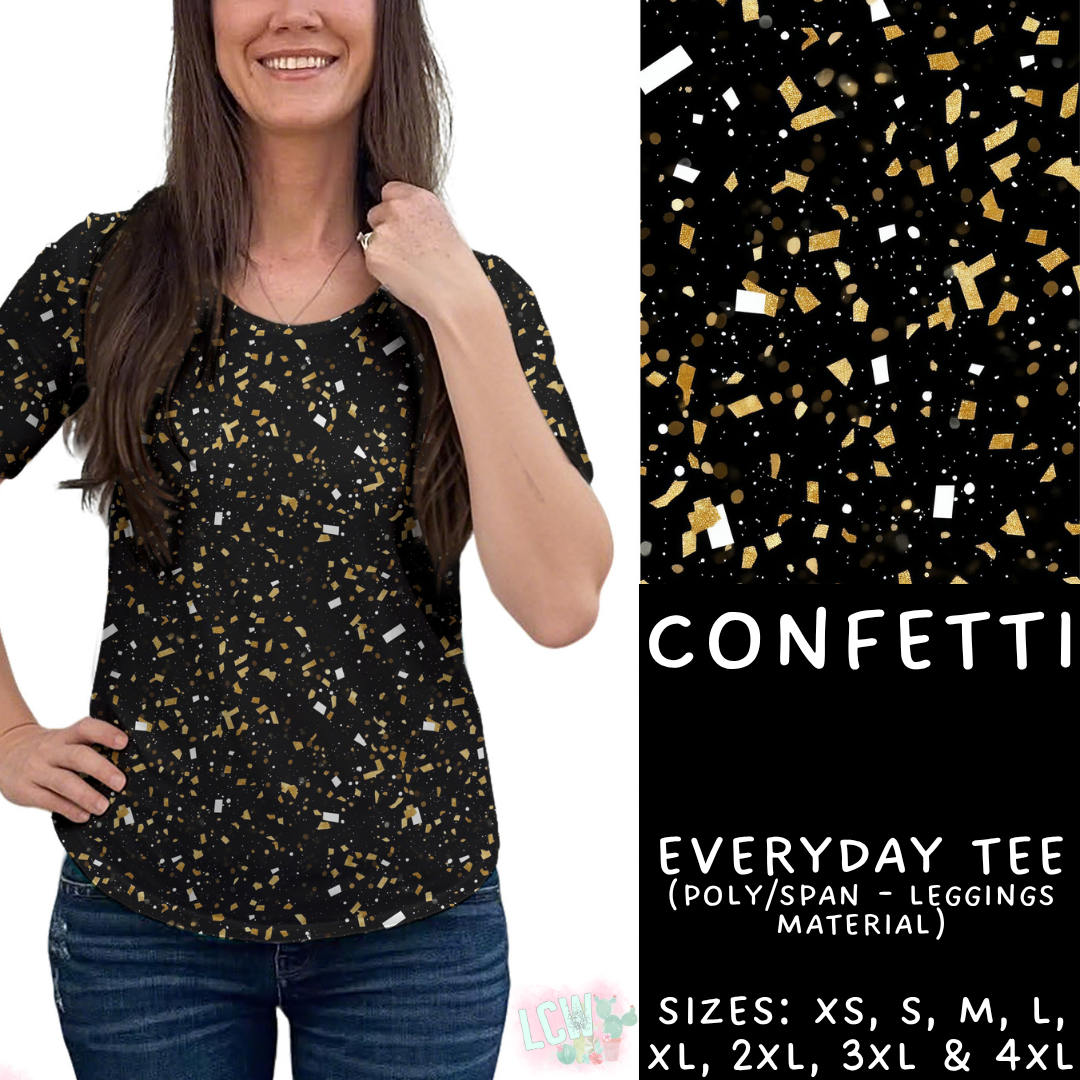 Batch #446 - New Year's Eve 2 - Closes 11/5 - ETA mid Dec - Confetti Everyday Tee