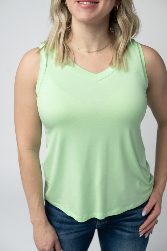 IN STOCK Noelle Tank - Lime FINAL SALE