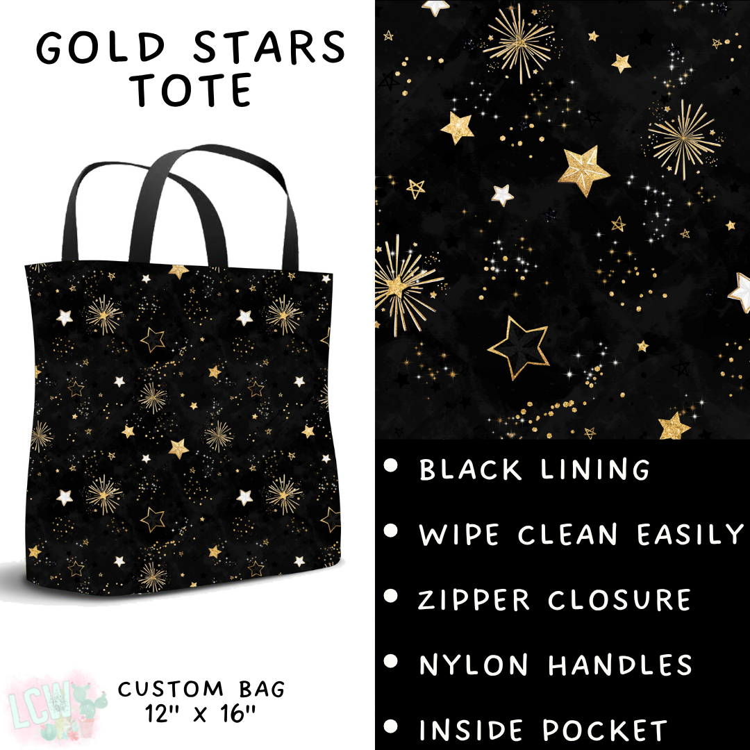 Batch #446 - New Year's Eve 2 - Closes 11/5 - ETA mid Dec - Gold Stars Tote