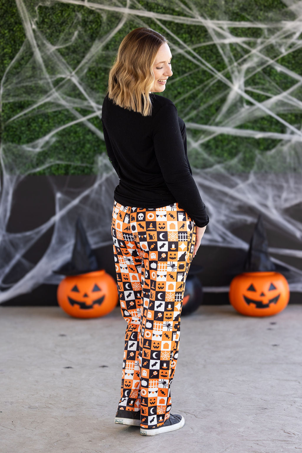 IN STOCK Lounge Pants - Trick-Or-Treat Checkered FINAL SALE
