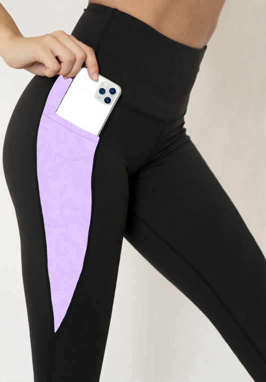 RTS - Lilac Leggings w/ Triangle Sport Pockets