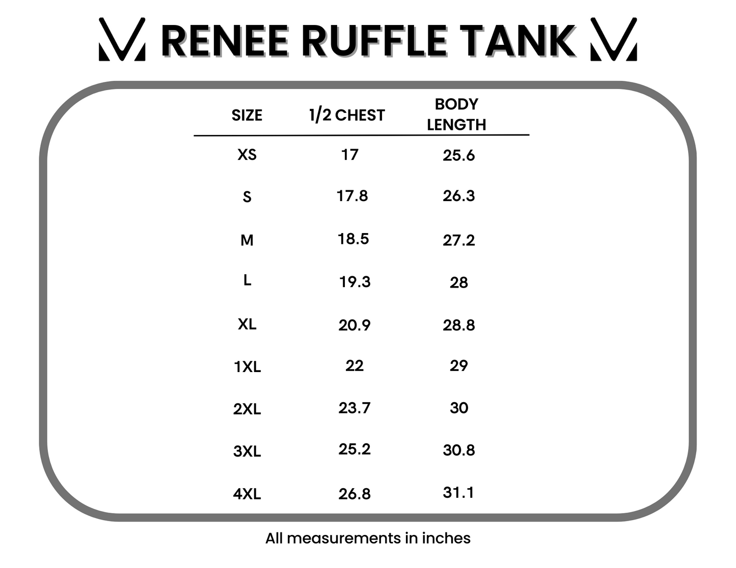 IN STOCK Renee Ruffle Tank Top - American Bows FINAL SALE