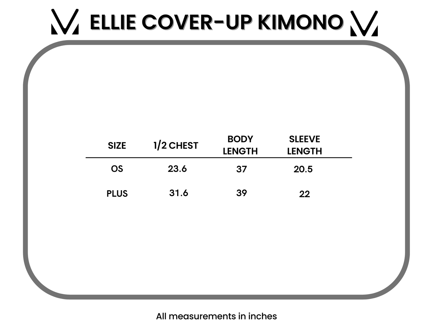 IN STOCK Ellie Cover-Up Kimono - Blue FINAL SALE