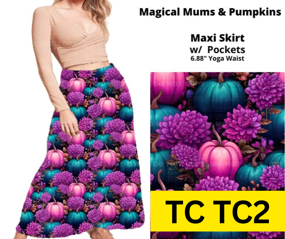 Magical Mums & Pumpkins Maxi Skirt