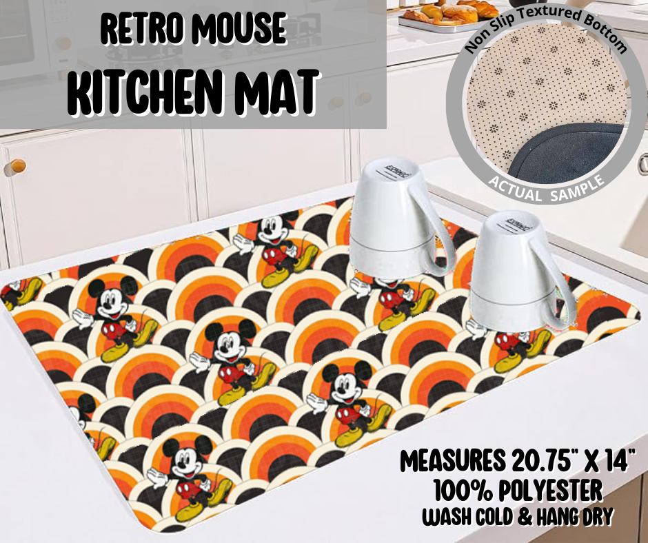 Retro Mouse Kitchen Mat