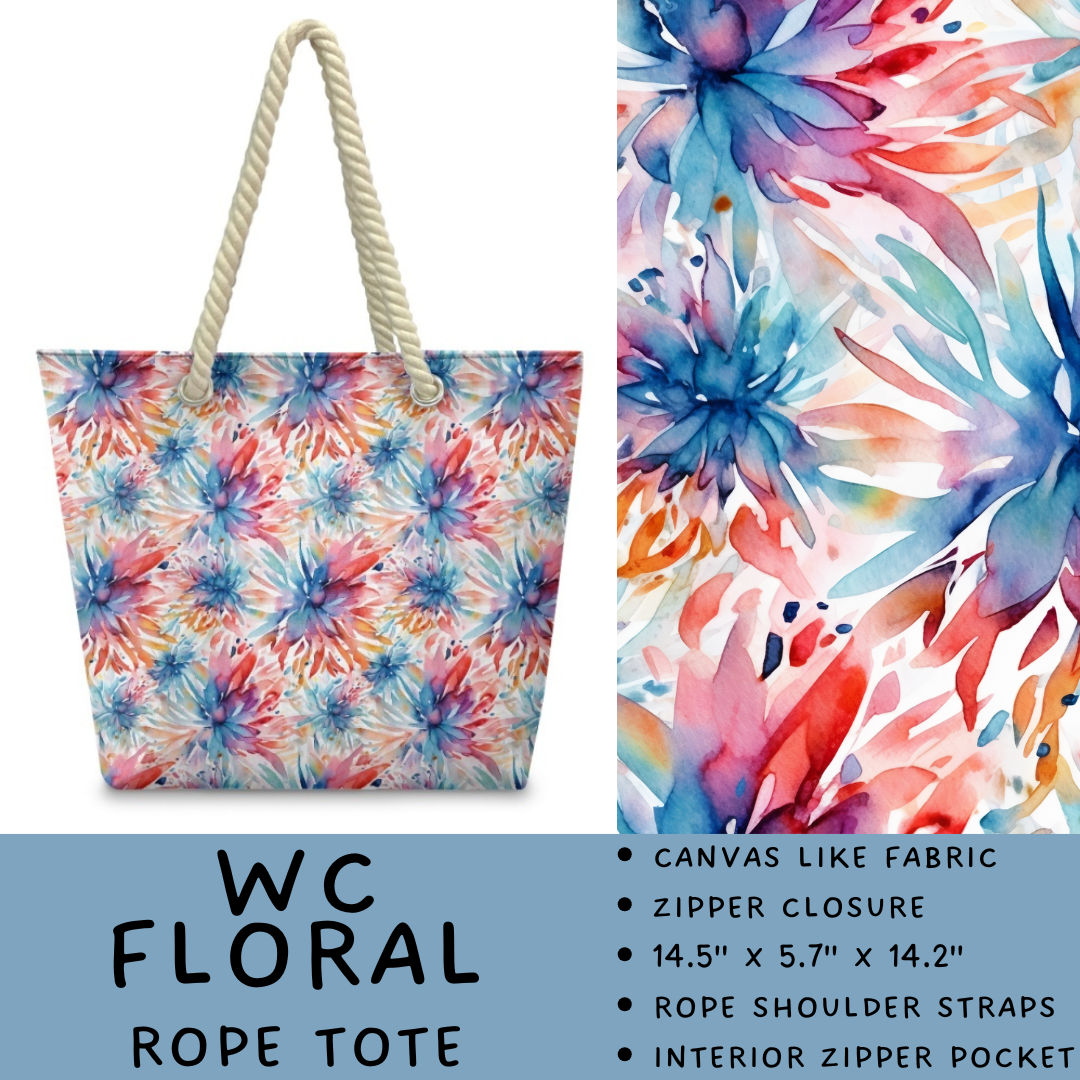 Batch #447 - The Rope Tote - Closes 11/13 - ETA late Dec - WC Floral Rope Tote