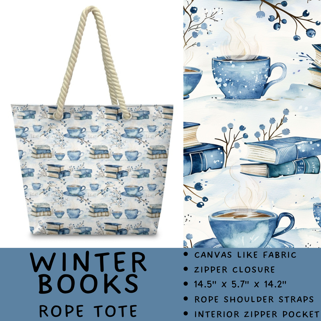 Batch #447 - The Rope Tote - Closes 11/13 - ETA late Dec - Winter Books Rope Tote