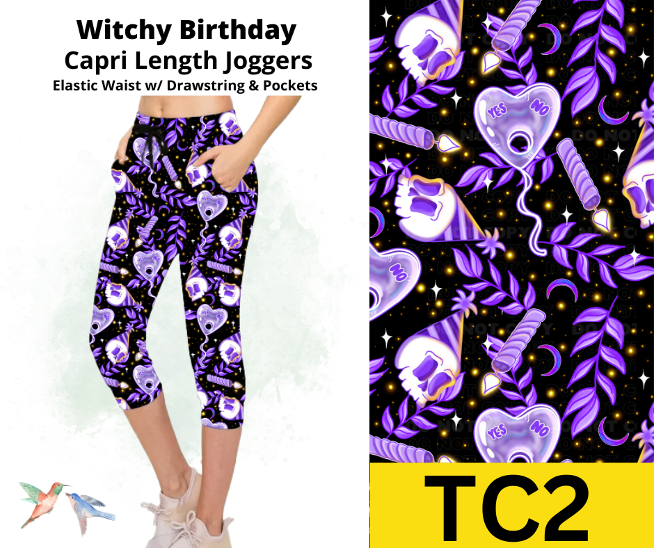 Witchy Birthday Jogger Capri