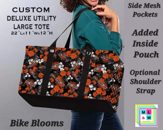 Bike Blooms Collapsible Tote