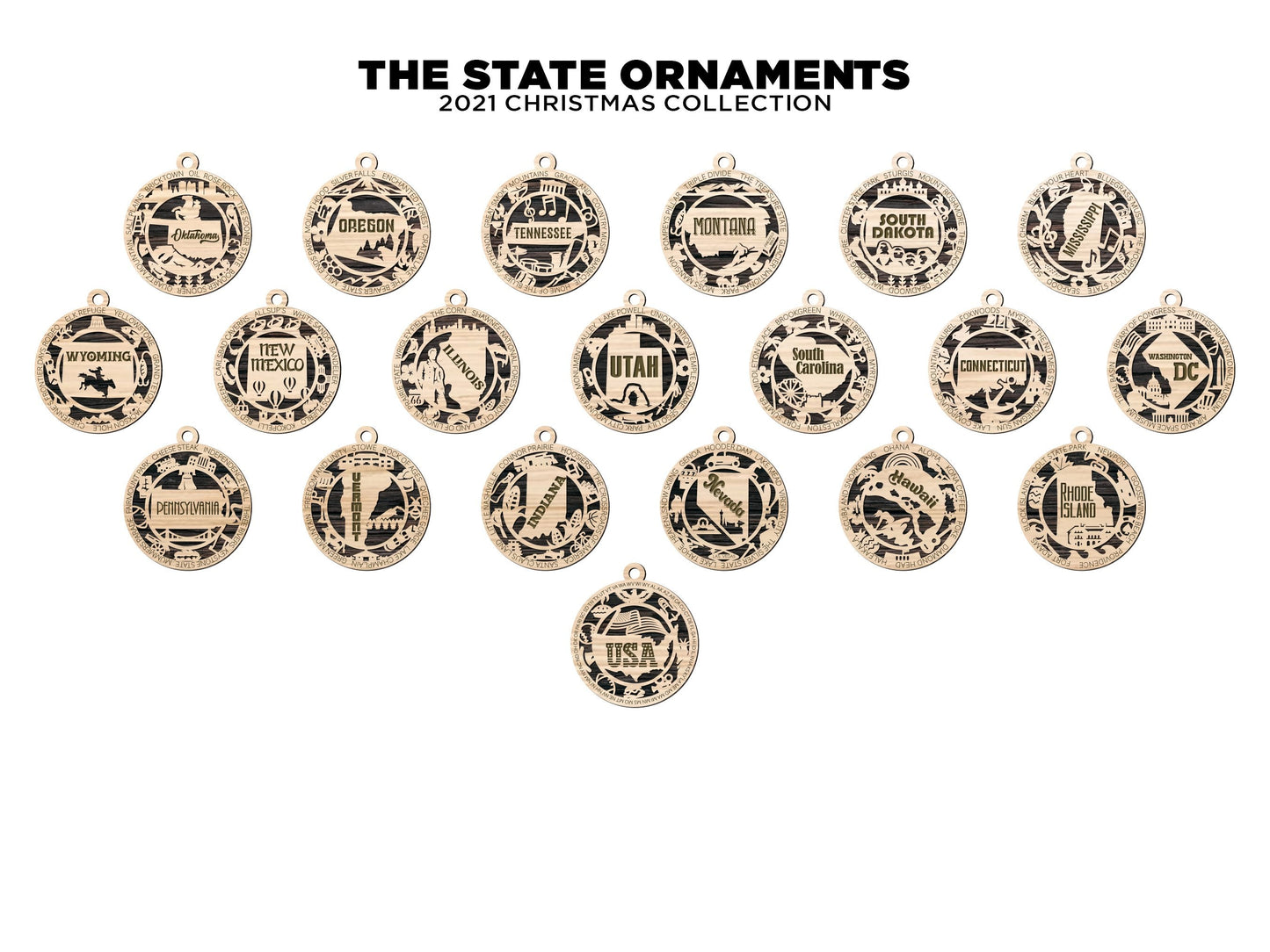 Alaska State Ornament - Made to Order