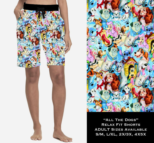 All the Dogs Relaxed Fit Shorts