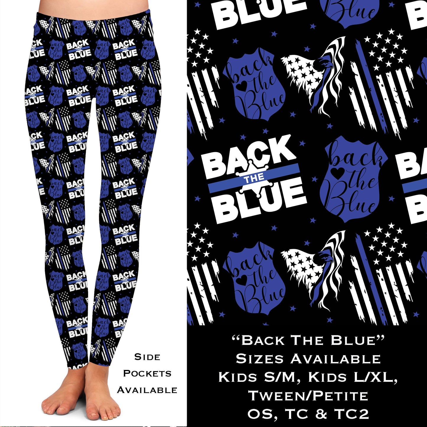 Back the Blue - Leggings