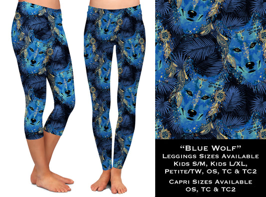 Blue Wolf - Leggings & Capris