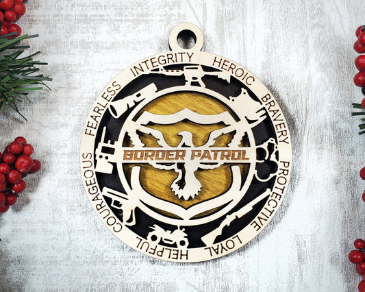 Border Patrol Ornaments - Made to Order