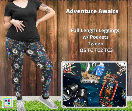 Adventure Awaits Full Length w/ Pockets