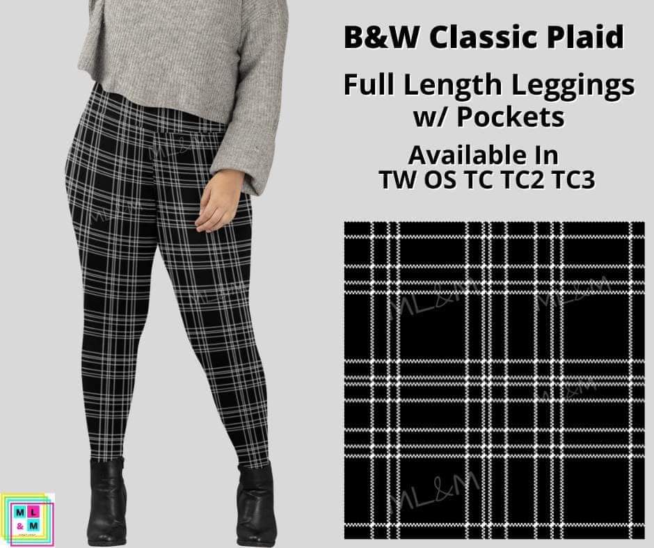B&W Classic Plaid Full Length w/ Pockets