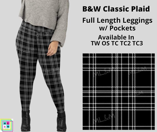 B&W Classic Plaid Full Length w/ Pockets
