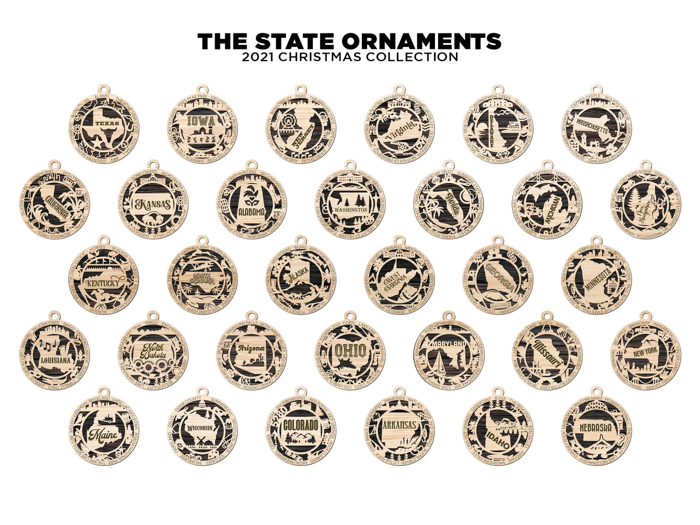 Alabama State Ornament - Made to Order
