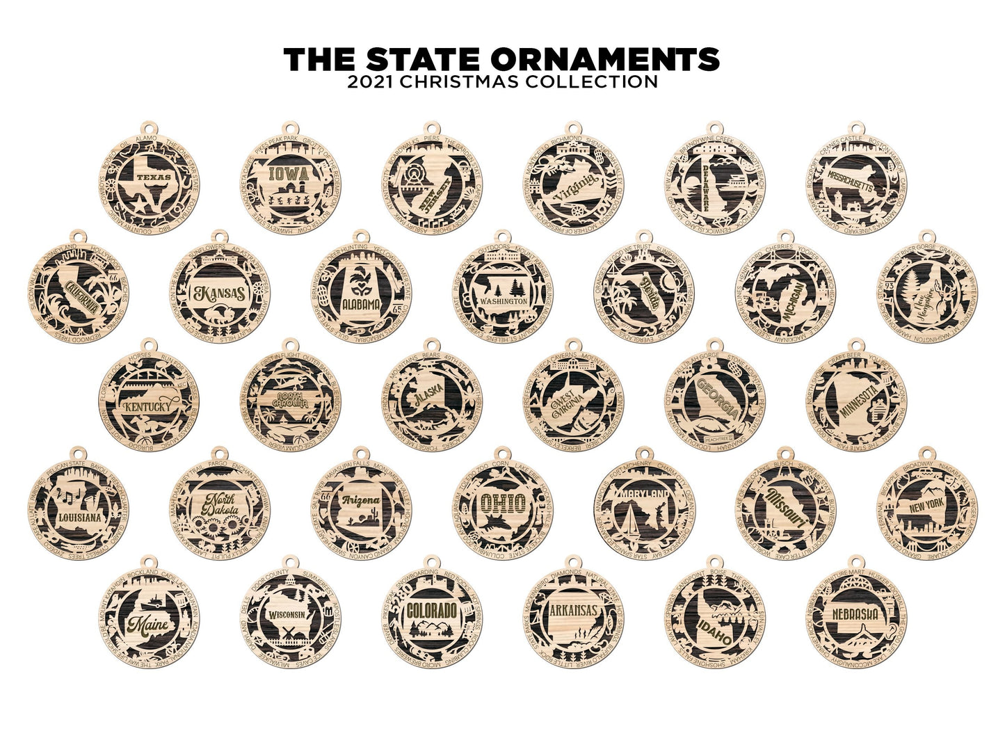 Alaska State Ornament - Made to Order