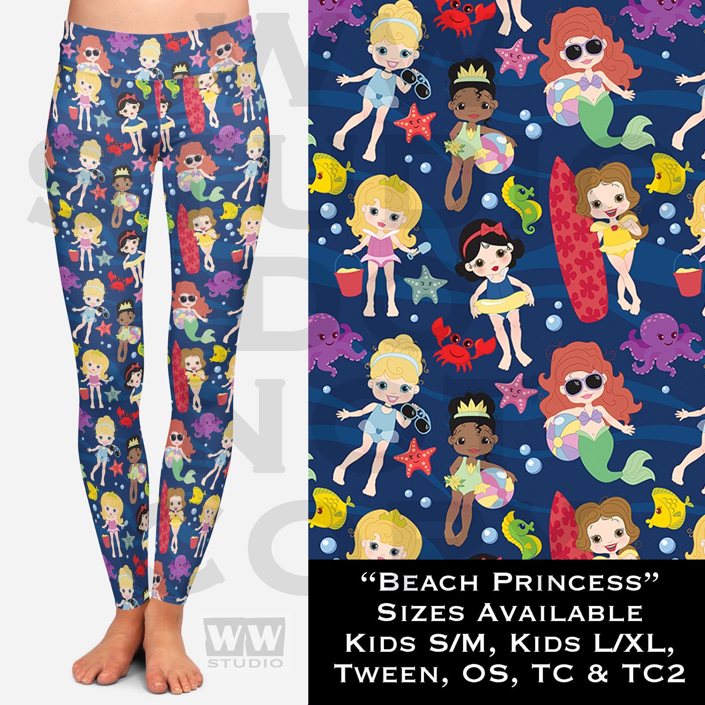 Beach Princess - Leggings & Capris