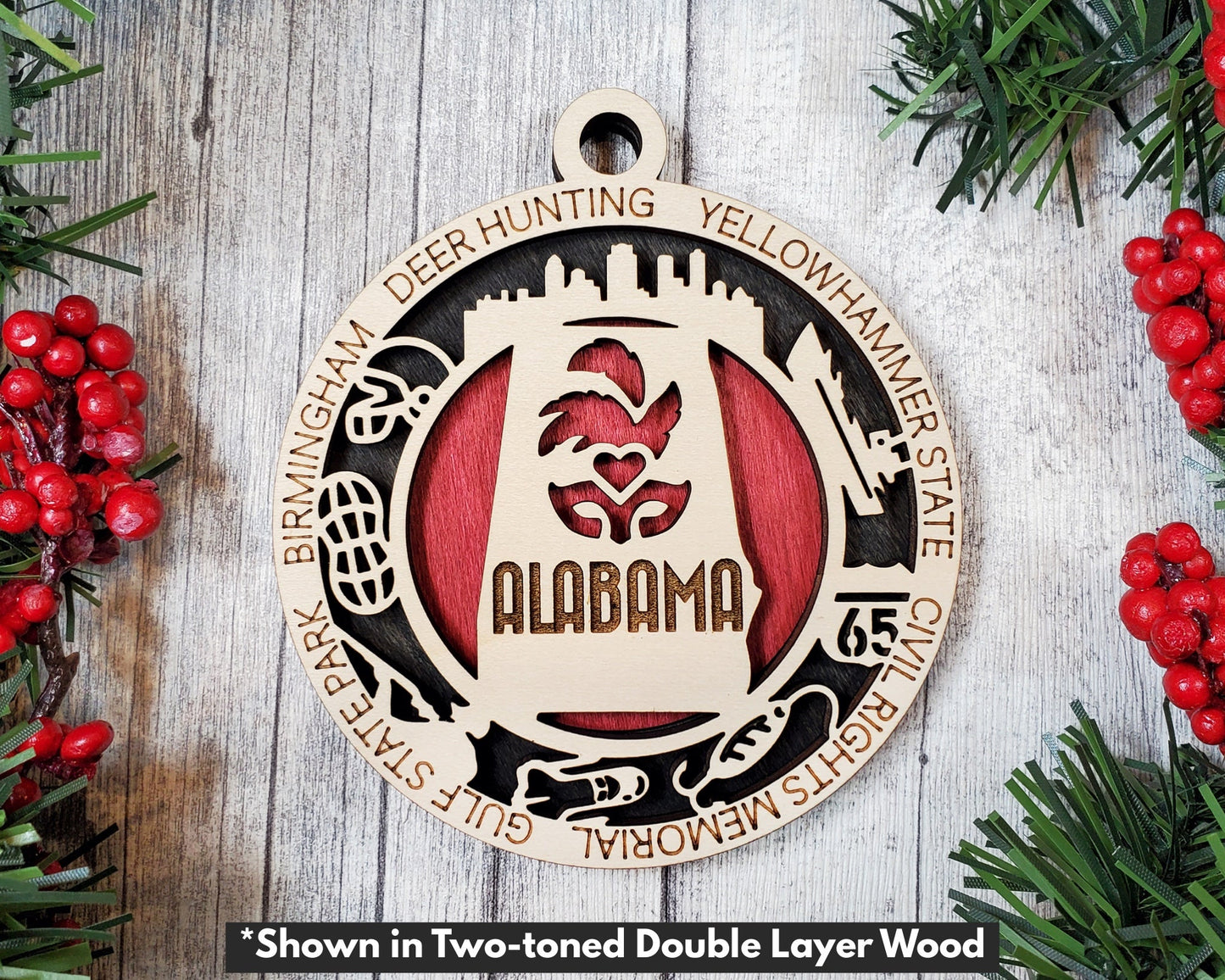 Alabama State Ornament - Made to Order