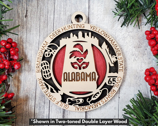 Alabama State Ornament - Made to Order