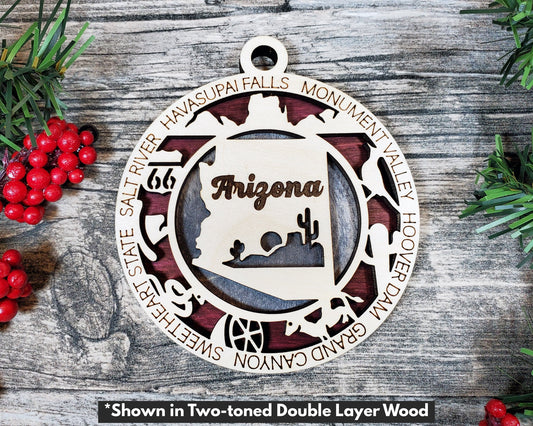 Arizona State Ornament - Made to Order