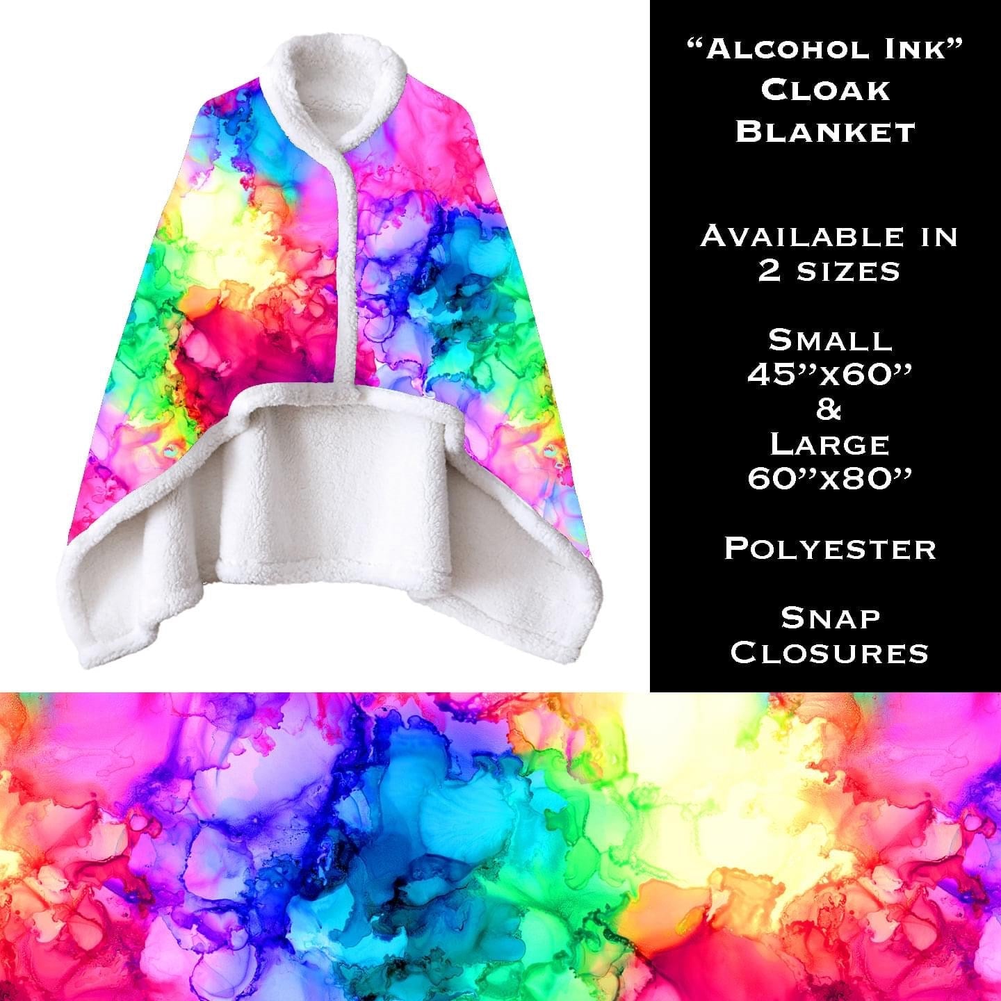 Alcohol Ink - Cloak Blanket