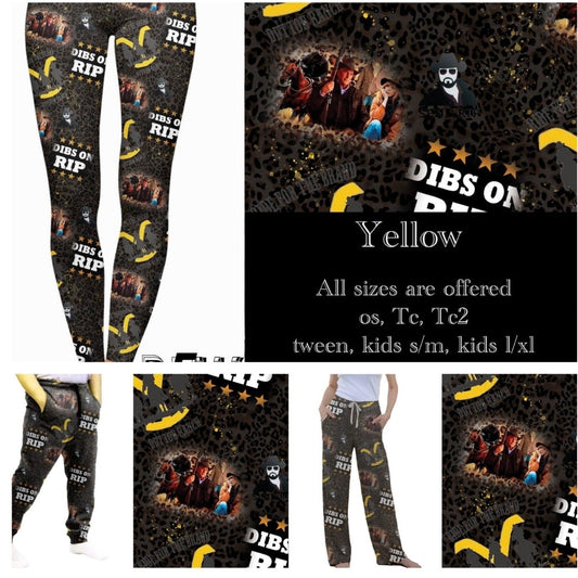 Yellow Leggings, Capris, Lounge Pants and Joggers preorder #0105