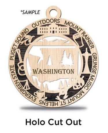 Alaska State Ornament - Made to Order