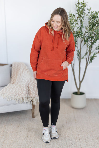 IN STOCK Vintage Wash Hoodie - Rust FINAL SALE