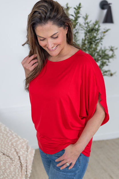 IN STOCK Darcy Dolman Top - Red