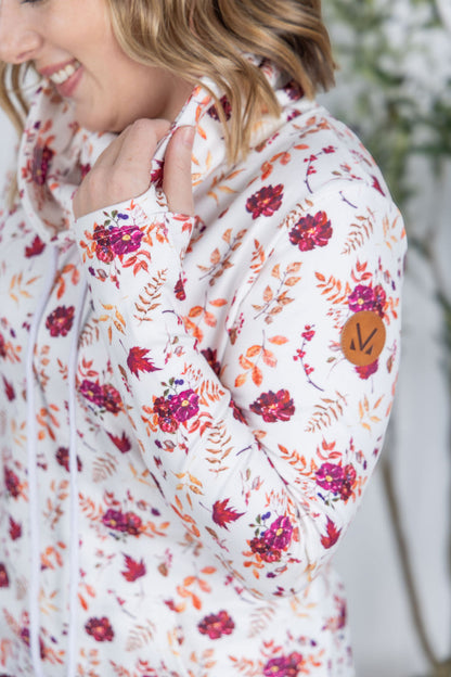IN STOCK Soft Funnel Neck - Autumn Floral