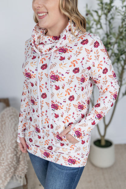 IN STOCK Soft Funnel Neck - Autumn Floral