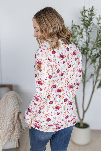IN STOCK Soft Funnel Neck - Autumn Floral