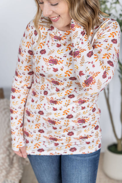 IN STOCK Blair Long Sleeve Top - Autumn Floral