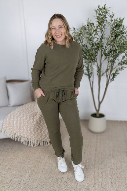 IN STOCK Corrine Joggers - Olive