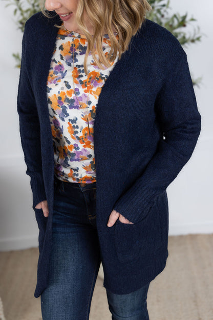 IN STOCK Madison Cozy Cardigan - Navy