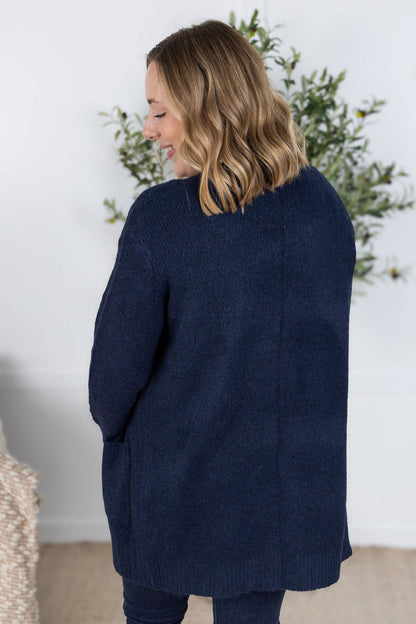 IN STOCK Madison Cozy Cardigan - Navy