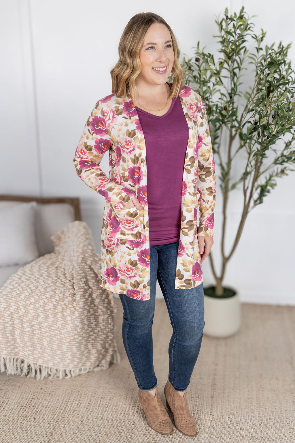 IN STOCK Classic Cardigan - Autumn Blossom