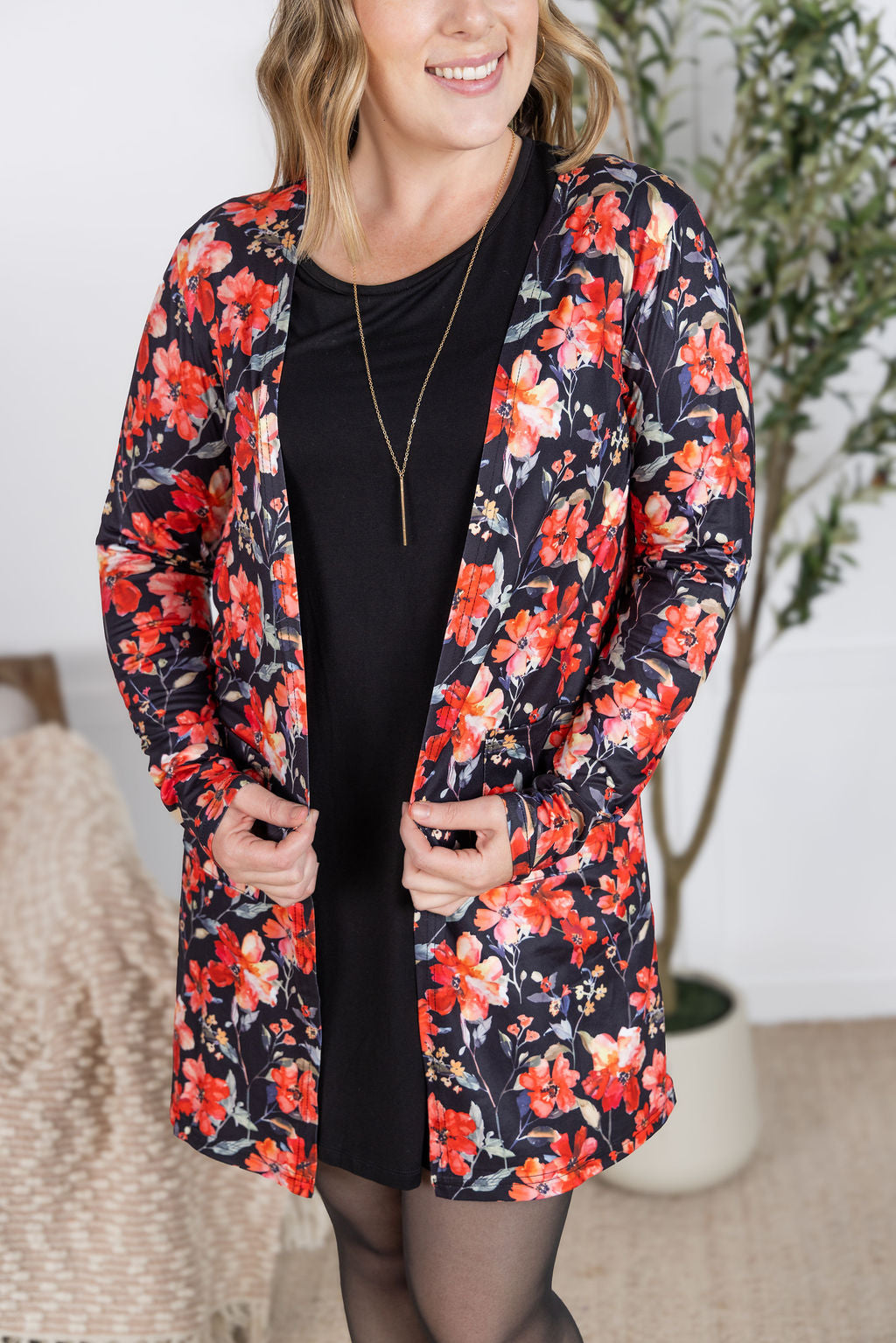 IN STOCK Classic Cardigan - Sunset Floral