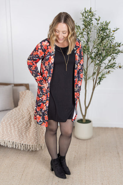 IN STOCK Savannah Bamboo Swing Dress - Black