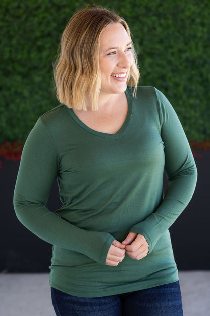 IN STOCK Larissa Long Sleeve - Forest Green