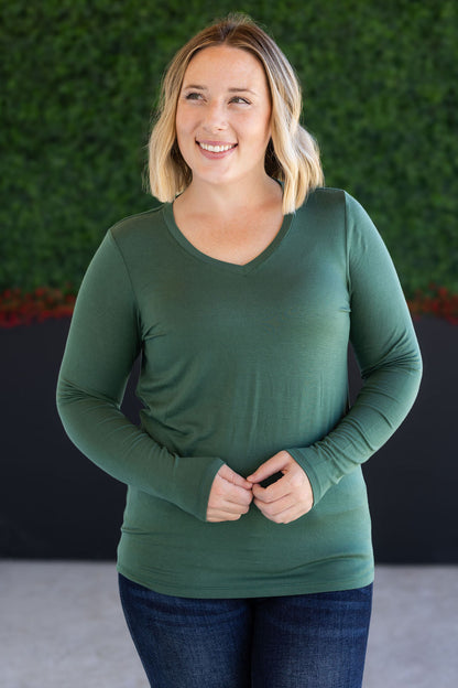 IN STOCK Larissa Long Sleeve - Forest Green