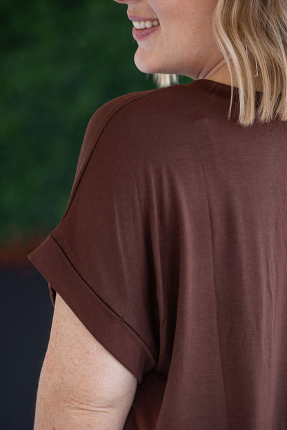 IN STOCK Sierra Pocket Top - Brown