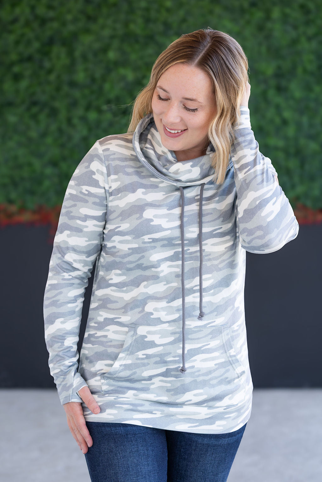 IN STOCK Soft Funnel Neck - Camo