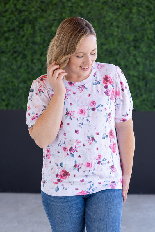IN STOCK Katie Cozy Top - Pink Bloom FINAL SALE